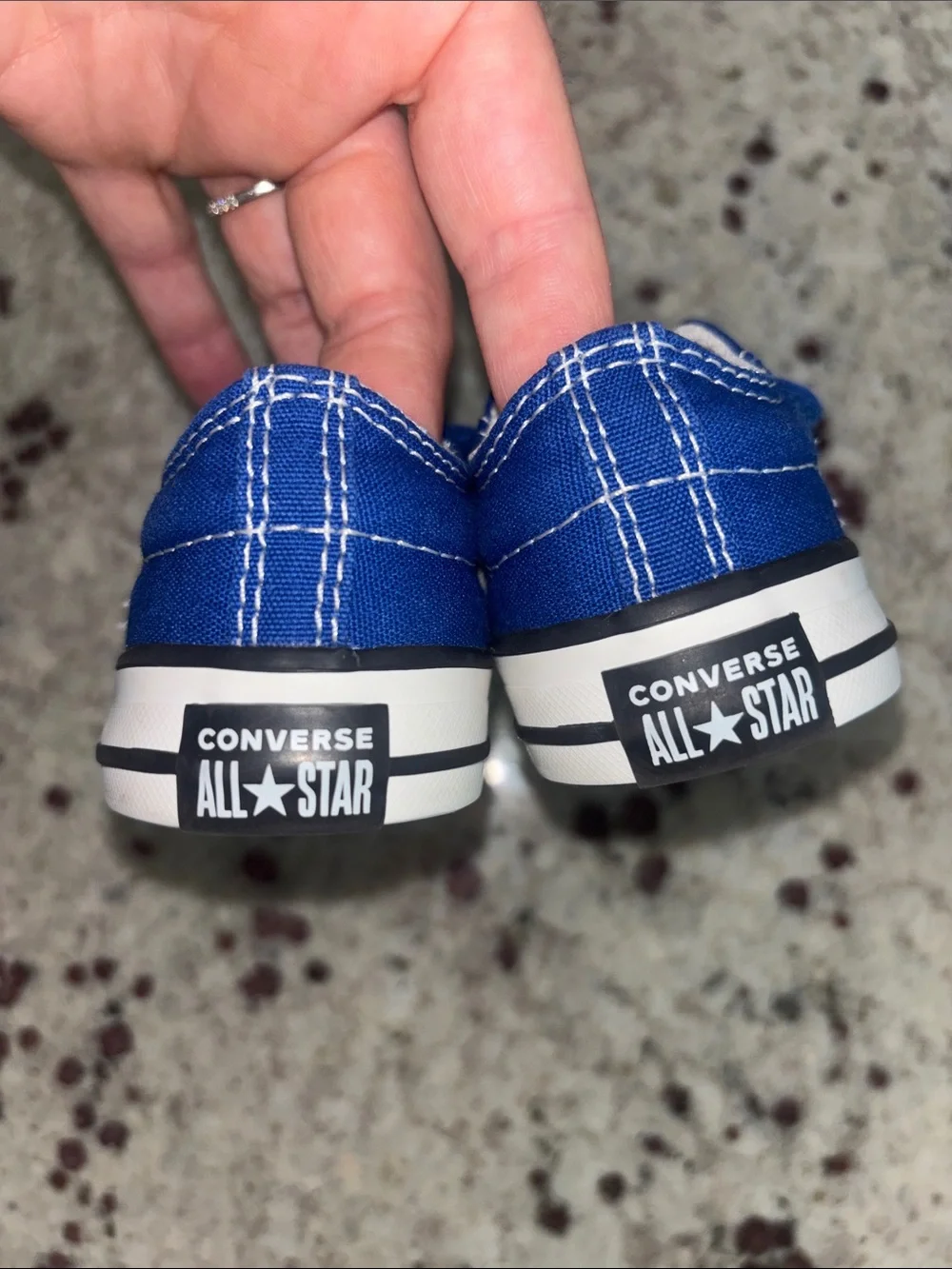 Converse Royal Blue Low-Top Velcro Sneakers